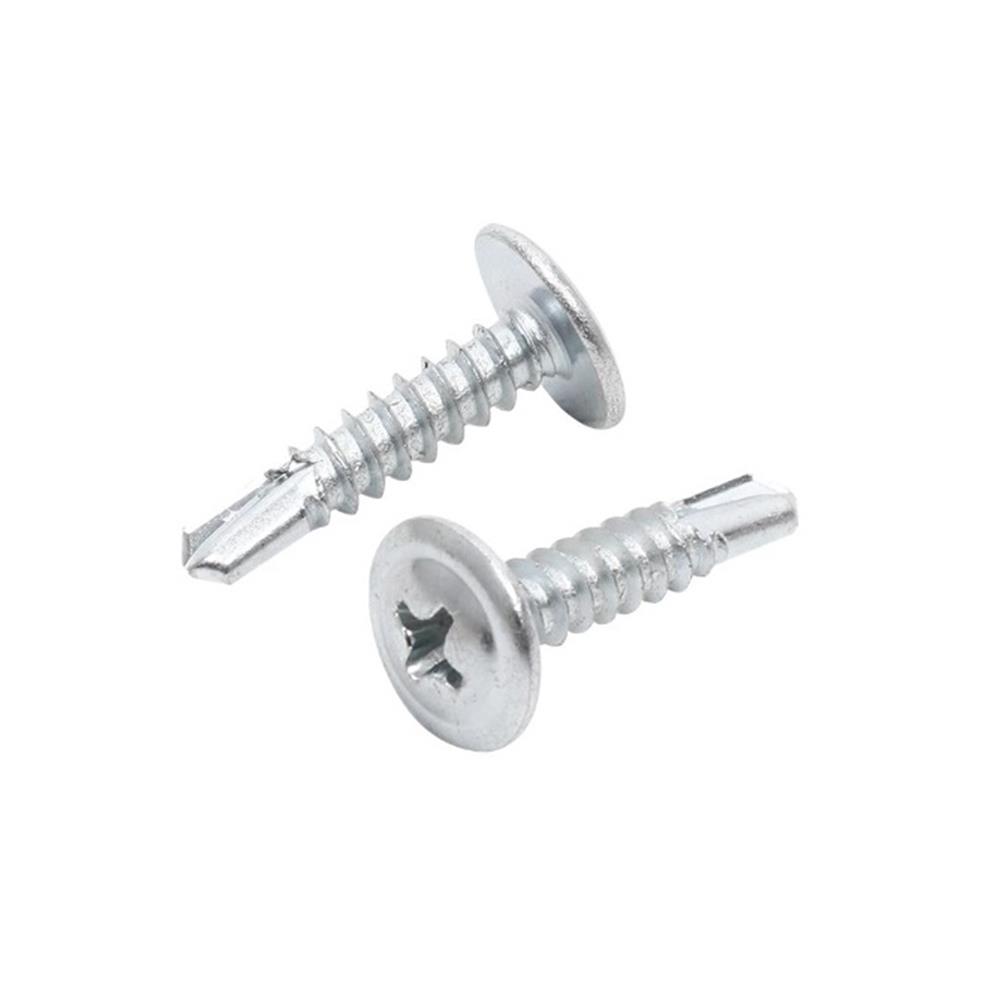 สกรูปลายสว่านหัวเวเฟอร์ DEXZON 8X1 นิ้ว 100 ชิ้น