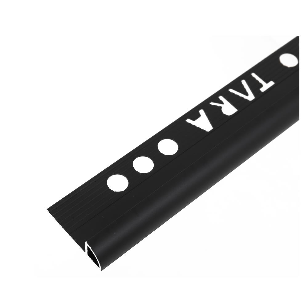 คิ้วอะลูมิเนียมแบบโค้ง TARA 9 มม. 2 ม. สีดำด้าน