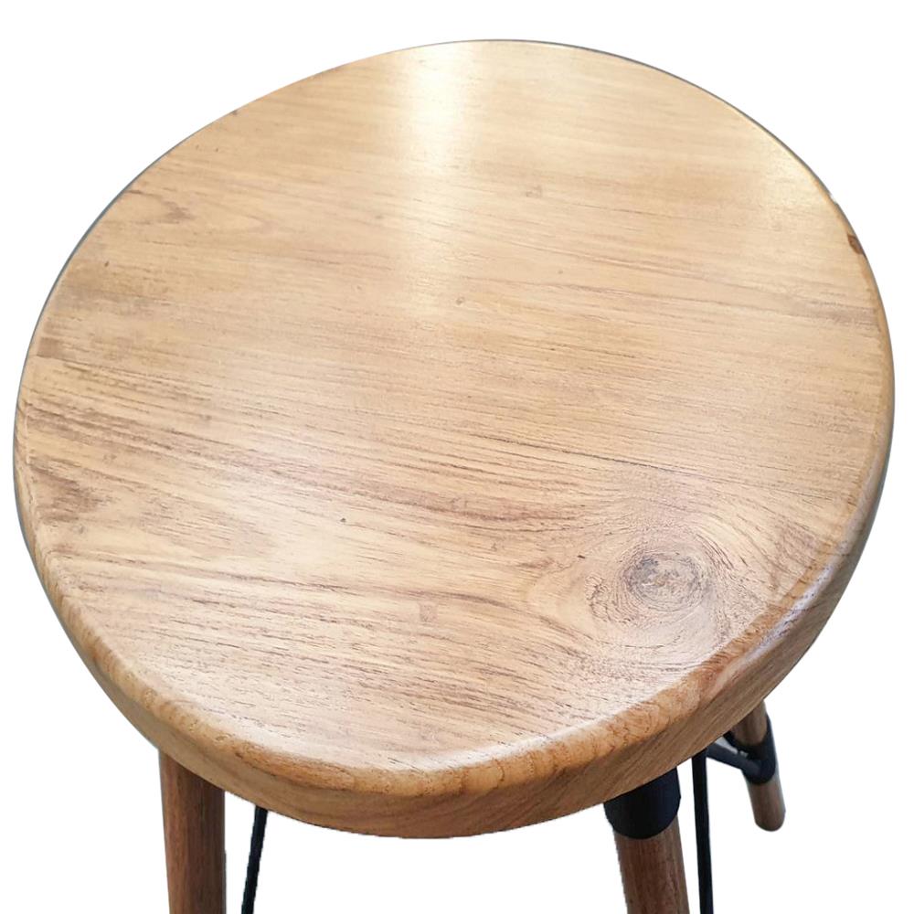 เก้าอี้ไม้สักกลม SPRING CROSS