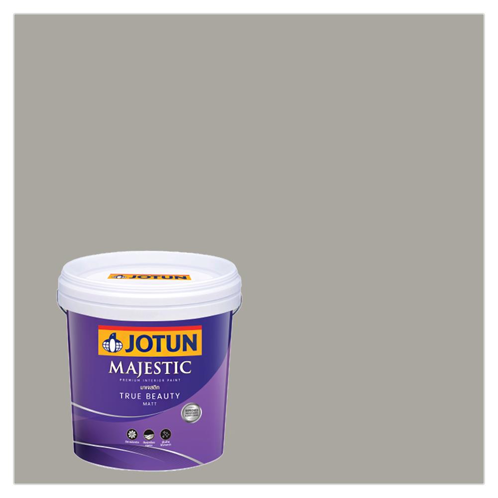 สีน้ำทาภายใน ชนิดด้าน JOTUN MAJESTIC TRUE BEAUTY 1032 สี IRON GREY 2.5 แกลลอน