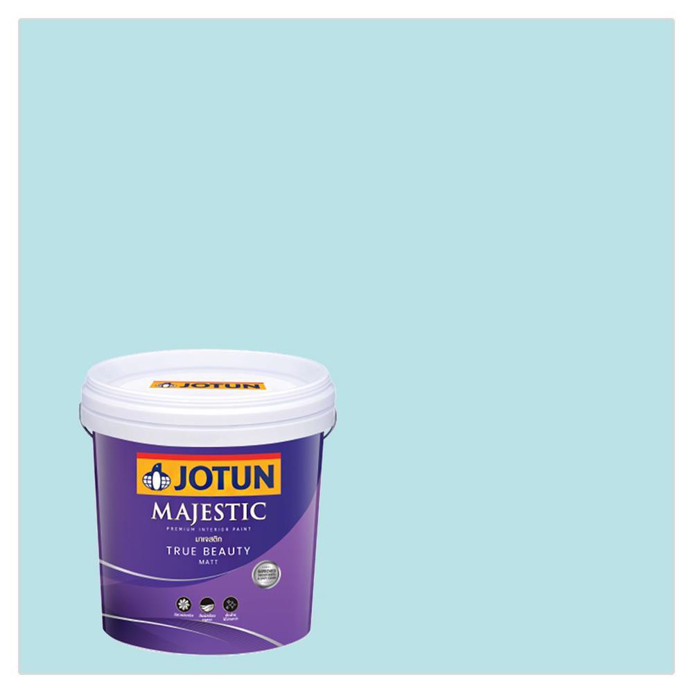 สีน้ำทาภายใน ชนิดด้าน JOTUN MAJESTIC TRUE BEAUTY 5136 สี ICE TURQUOISE 2.5 แกลลอน