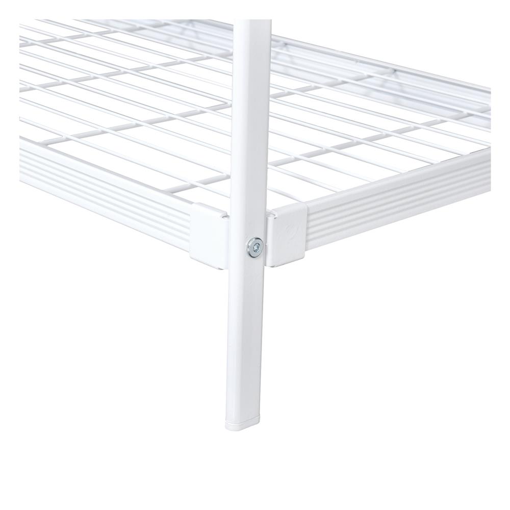 ราวแขวนพร้อมชั้นวาง 2 ชั้น PLIM COCO 80 ซม. สีขาว