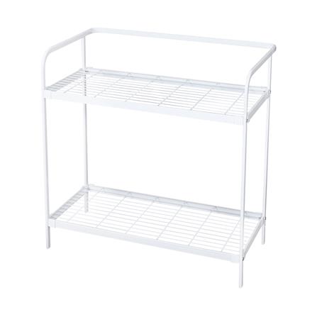 ราวแขวนพร้อมชั้นวาง 2 ชั้น PLIM COCO 80 ซม. สีขาว