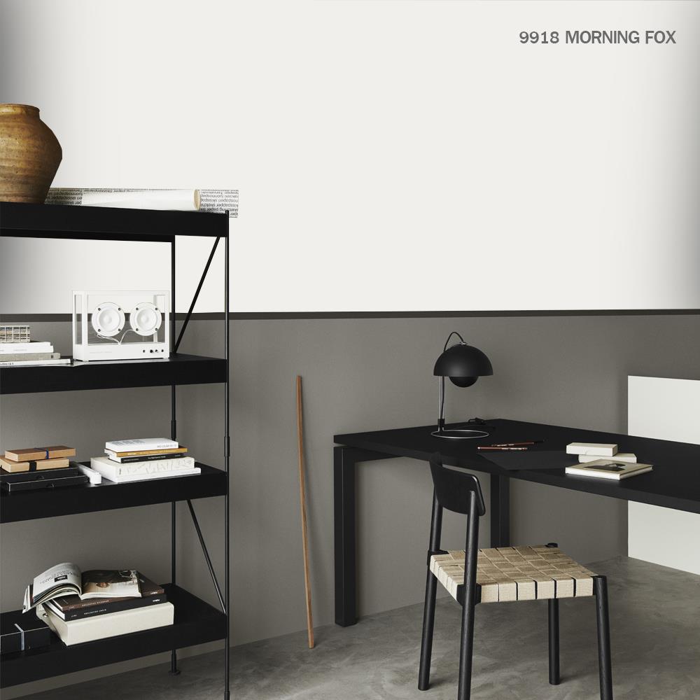 สีน้ำทาภายใน ชนิดกึ่งเงา JOTUN MAJESTIC TRUE BEAUTY 9918 สี MORINING FOG 2.5 แกลลอน