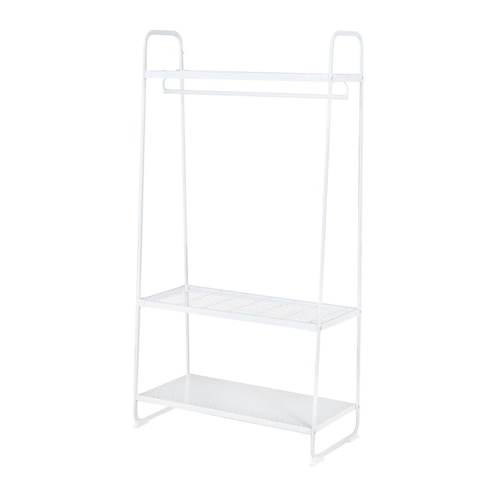 ราวแขวนผ้า+ชั้นวาง 3 ชั้น PLIM COCO 90 ซม. สีขาว