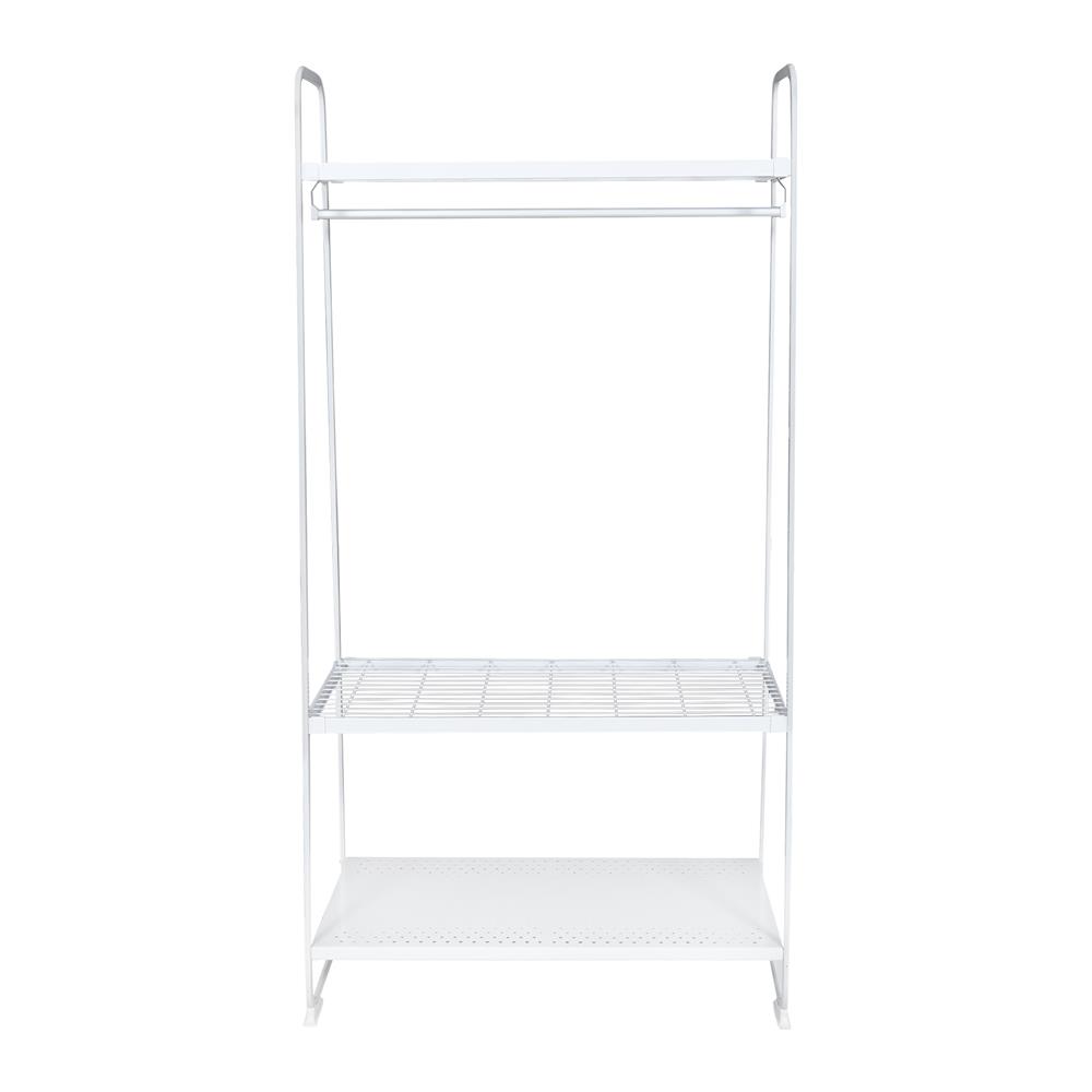 ราวแขวนผ้า+ชั้นวาง 3 ชั้น PLIM COCO 90 ซม. สีขาว