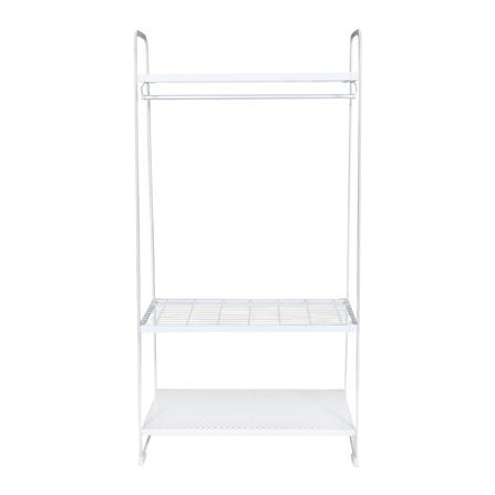 ราวแขวนผ้า+ชั้นวาง 3 ชั้น PLIM COCO 90 ซม. สีขาว_1