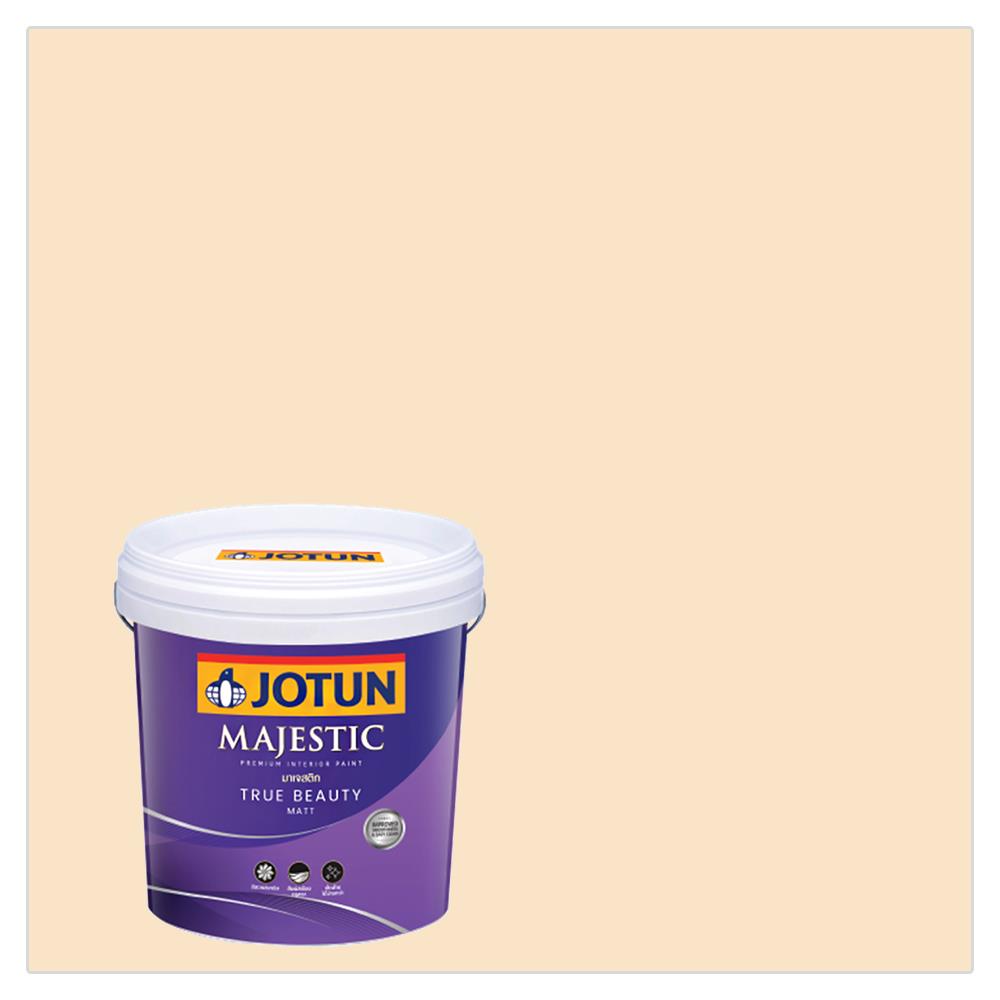สีน้ำทาภายใน ชนิดด้าน JOTUN MAJESTIC TRUE BEAUTY 1648 สี WILTSHIRE CREAM 2.5 แกลลอน