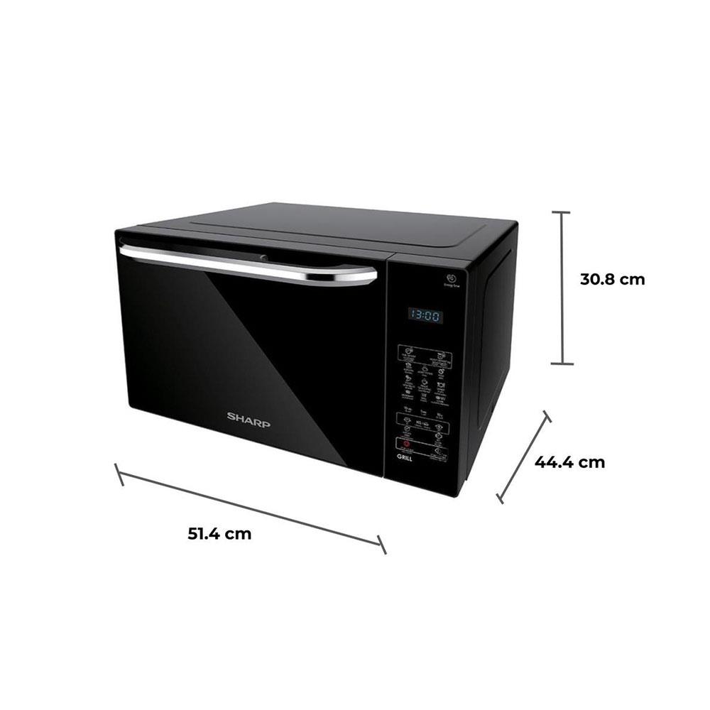 ไมโครเวฟระบบย่าง SHARP R-752PBK 25 ลิตร