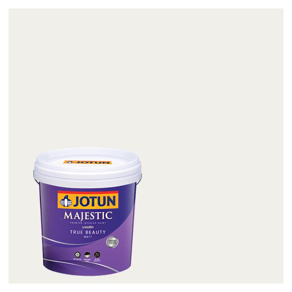 สีน้ำทาภายใน ชนิดด้าน JOTUN MAJESTIC TRUE BEAUTY 9918 สี MORNING FOG 2.5 แกลลอน