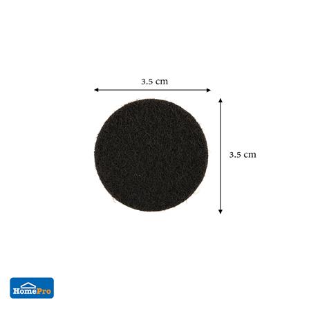 สักหลาดกลม DEXZON 35X3 มม. สีดำ 12 ชิ้น_2