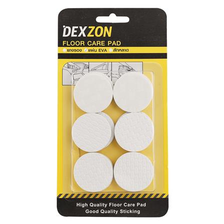 แผ่น EVA กลม DEXZON 35X3 มม. สีขาว 12 ชิ้น_1