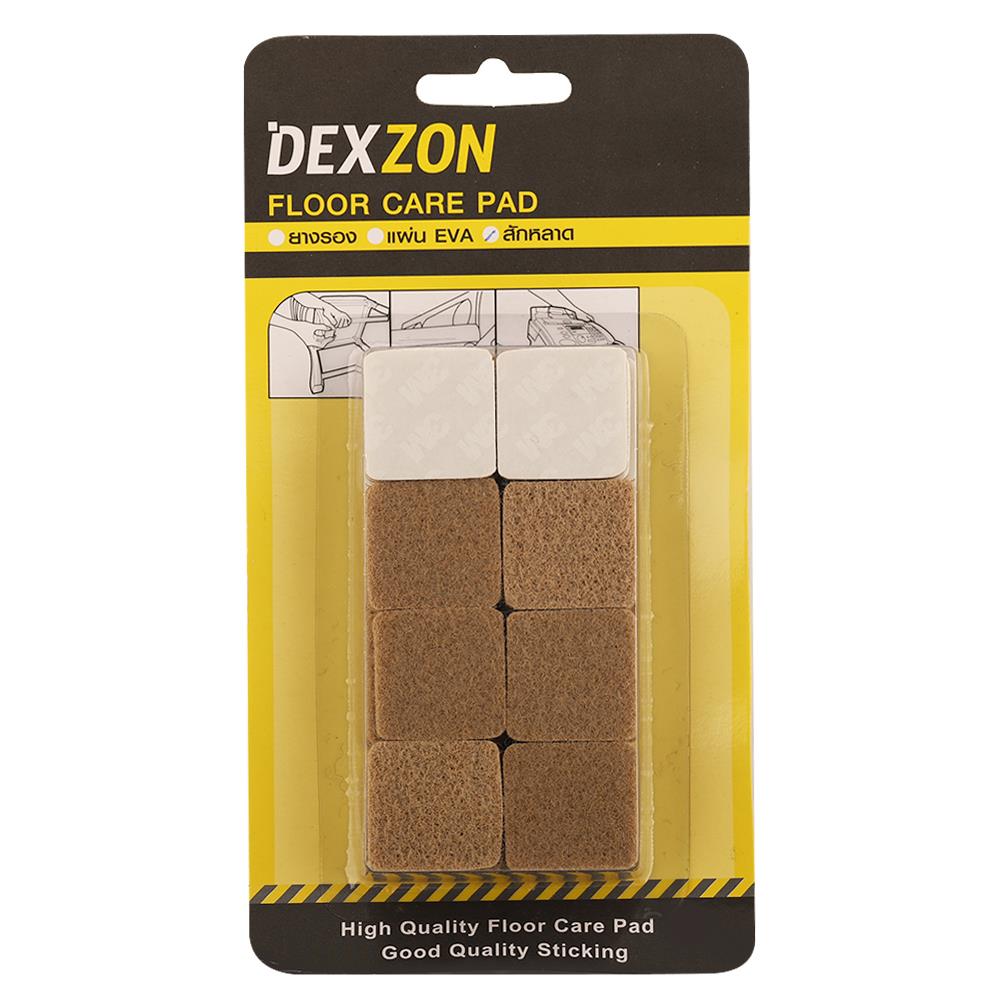 สักหลาดเหลี่ยม DEXZON 25X3 มม. สีเบจ 48 ชิ้น