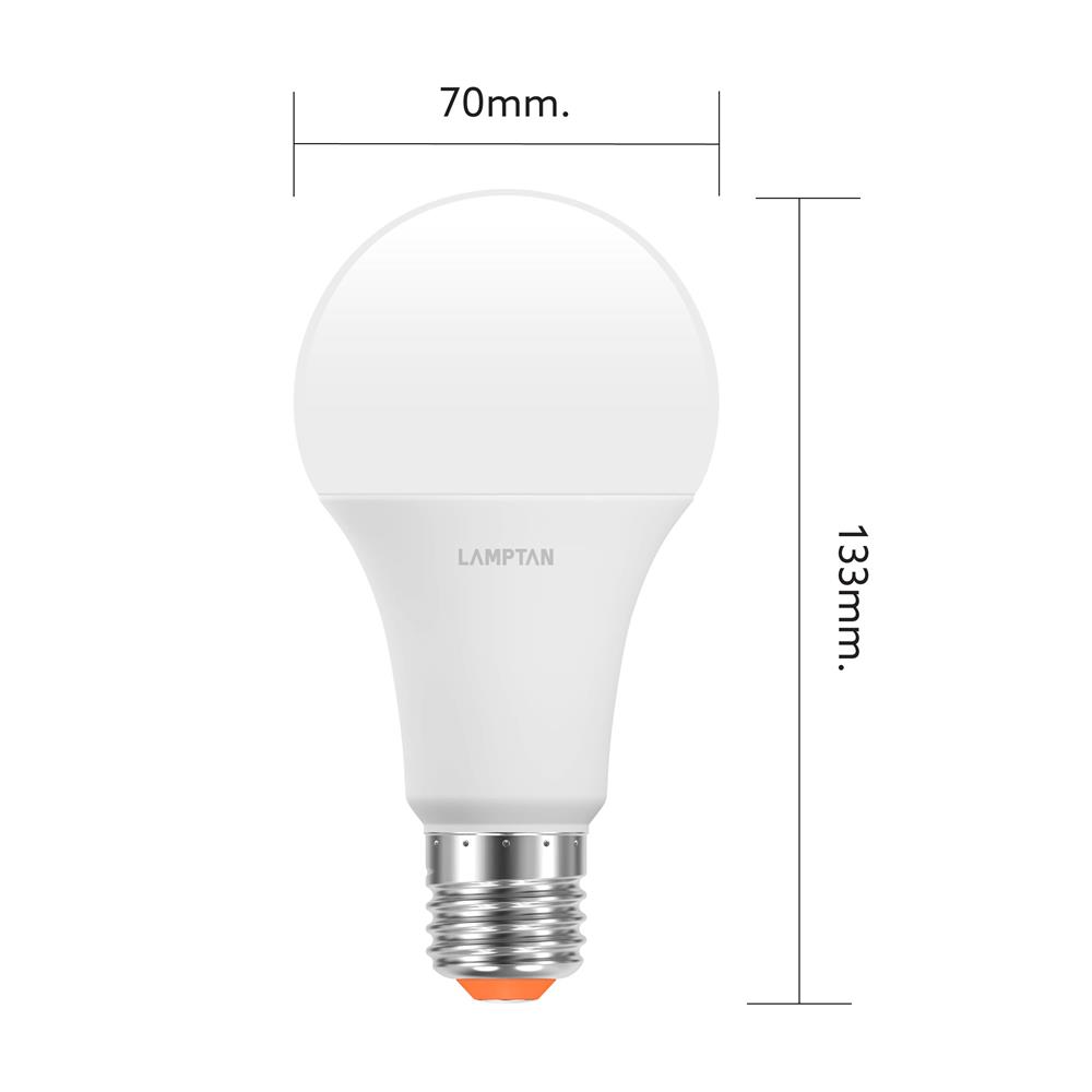 หลอด LED LAMPTAN A60 BRIGHT 15 วัตต์ COOL WHITE E27