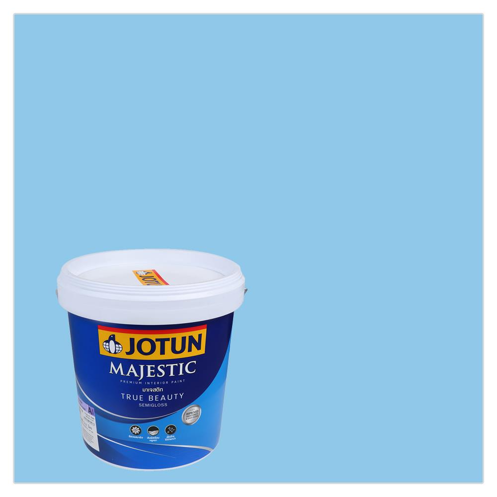 สีน้ำทาภายใน ชนิดกึ่งเงา JOTUN MAJESTIC TRUE BEAUTY 4445 สี ARCTIC BLUE 2.5 แกลลอน