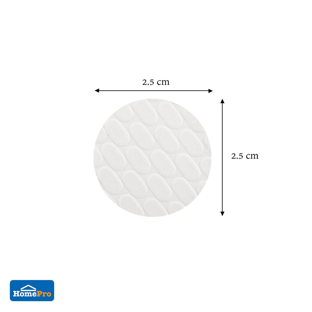 แผ่น EVA กลม DEXZON 25X3 มม. สีขาว 12 ชิ้น