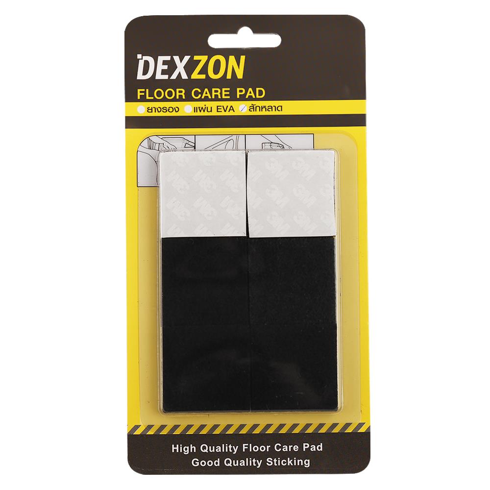 สักหลาดเหลี่ยม DEXZON 35X3 มม. สีดำ 12 ชิ้น