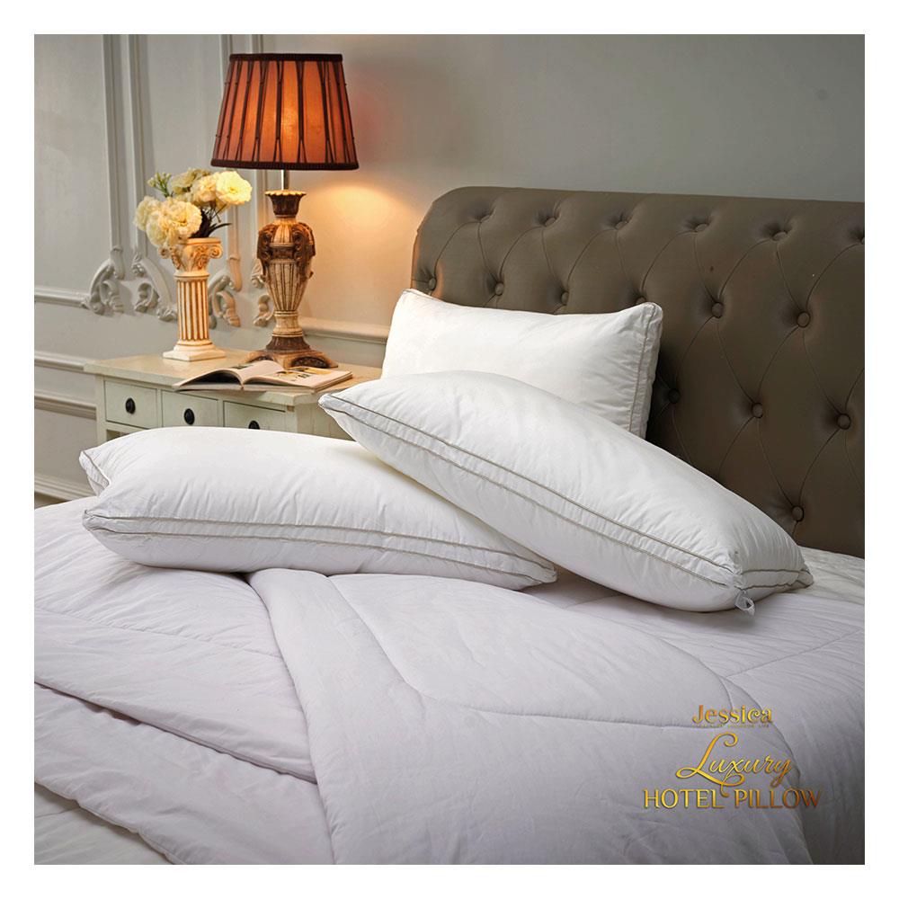 หมอนหนุน ใยสังเคราะห์ JESSICA LUXURY HOTEL 26055 50x72.5 ซม.สีขาว