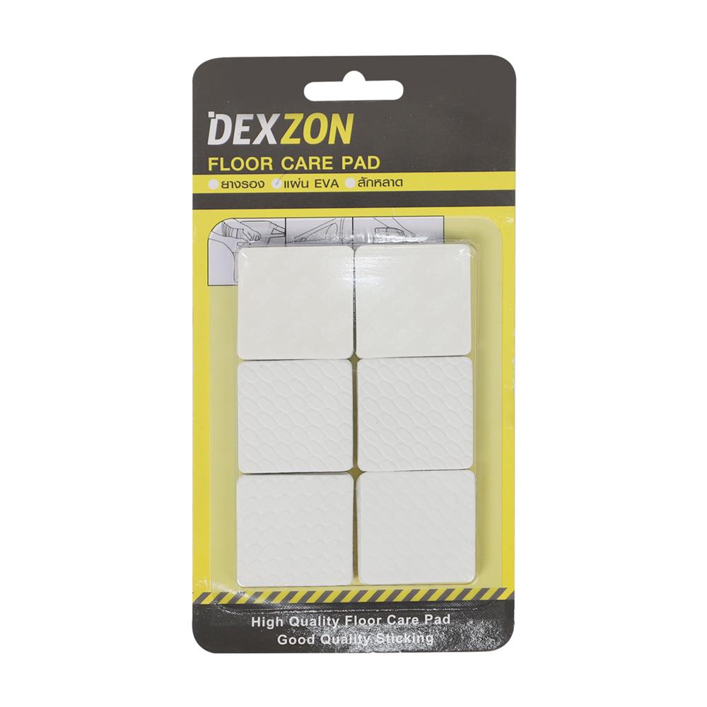 แผ่น EVA เหลี่ยม DEXZON 35X3 มม. สีขาว 12 ชิ้น