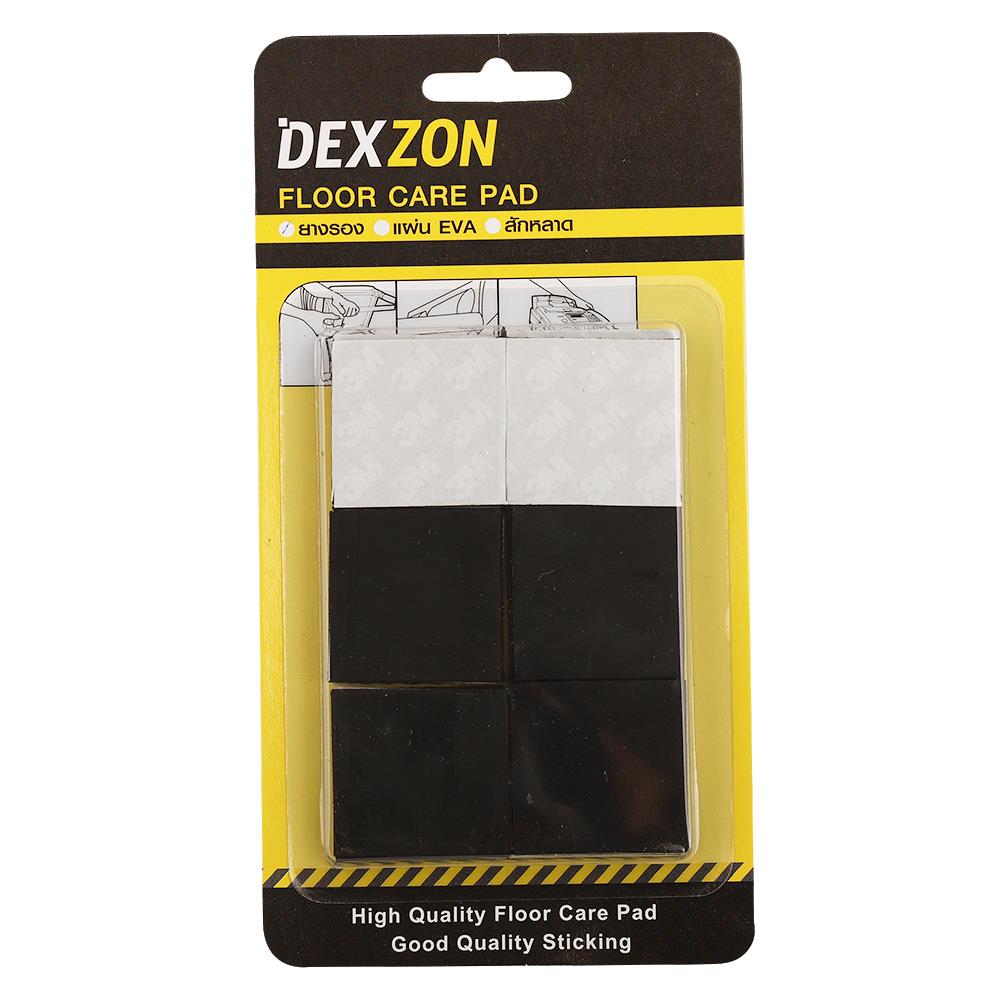 ยางรองเหลี่ยม DEXZON 35X3 มม. สีดำ 12 ชิ้น