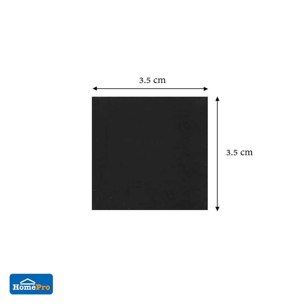ยางรองเหลี่ยม DEXZON 35X3 มม. สีดำ 12 ชิ้น