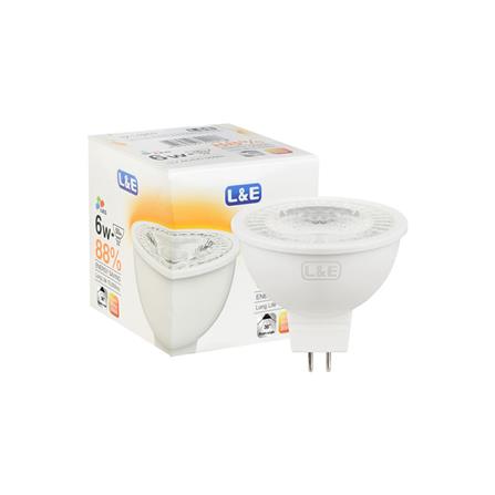 หลอด LED L&E MR16 6 วัตต์ WARMWHITE 36 BEAM ANGLE GU5.3_4