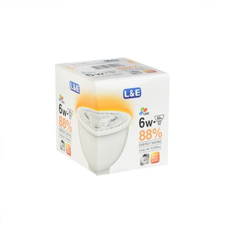 หลอด LED L&E MR16 6 วัตต์ WARMWHITE 60 BEAM ANGLE GU5.3_3