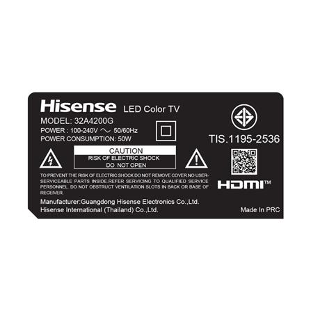 ทีวีแอลอีดี 32 นิ้ว HISENSE (HD, LED, ANDROID TV) 32A4200G_3