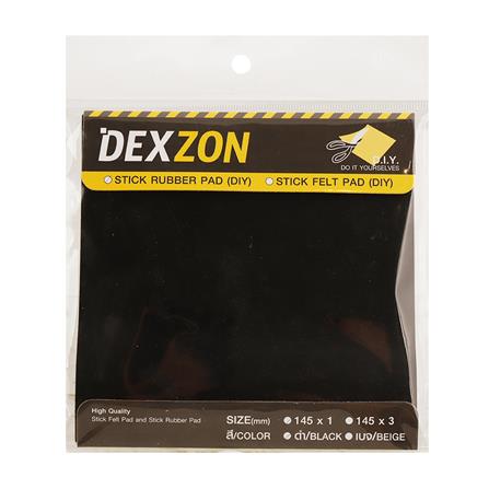ยางรองเหลี่ยม DIY DEXZON 145X1 มม. สีดำ 1 ชิ้น_1