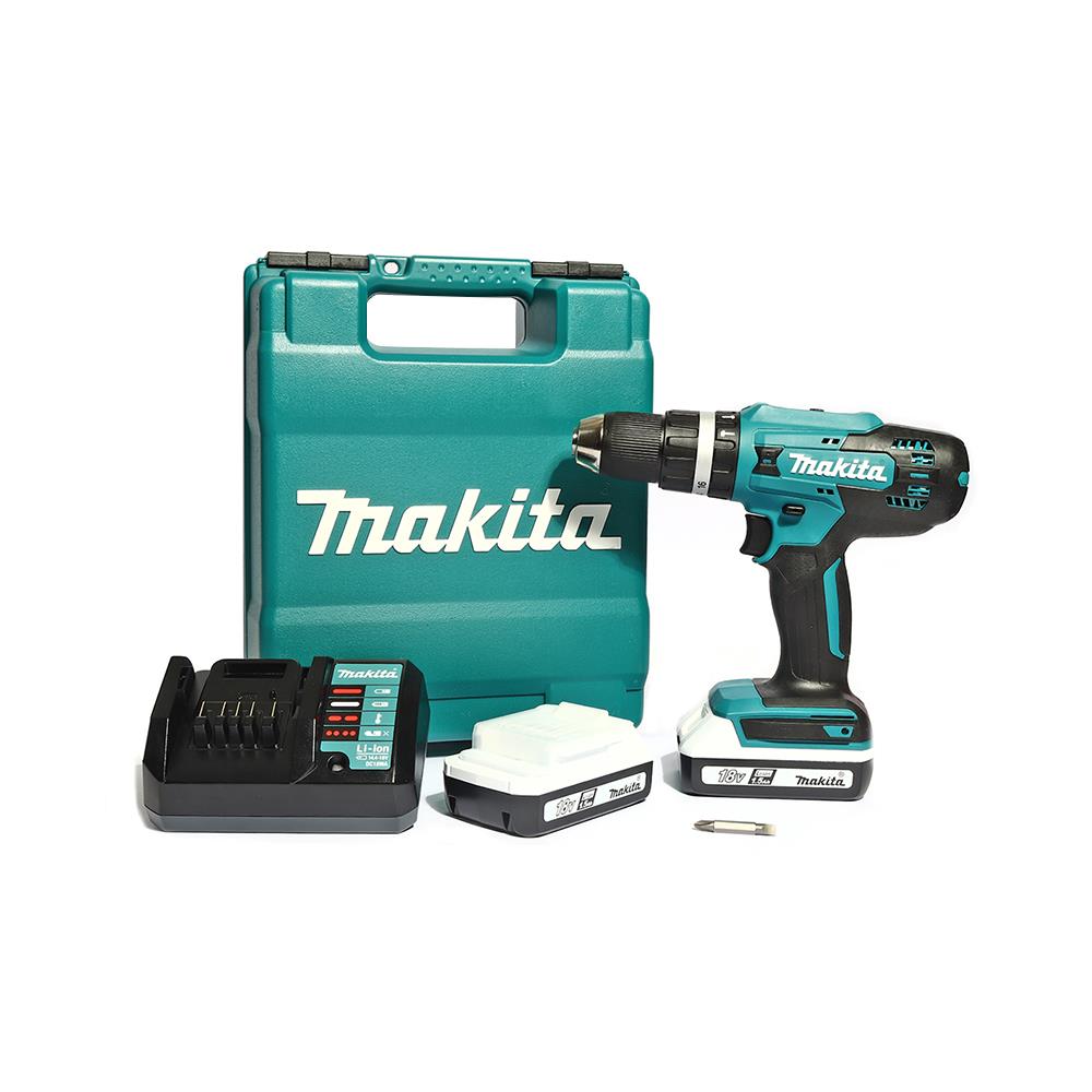 สว่านกระแทกไร้สาย (พร้อมแบตเตอรี่) MAKITA M011-HP488DWE 13 มม. 18 โวลต์