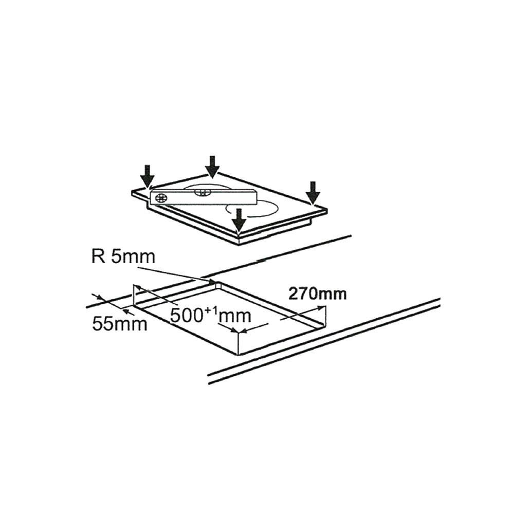 เตาฝังเซรามิก TEKA VE2 FRAMELESS 30 ซม.