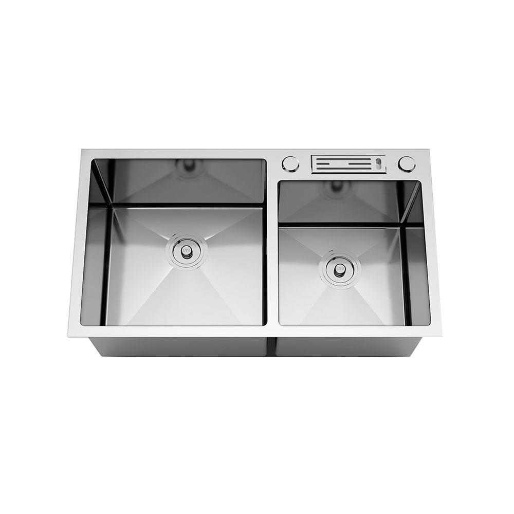 ซิงค์ฝัง 2หลุม LTP DN8045 สเตนเลส