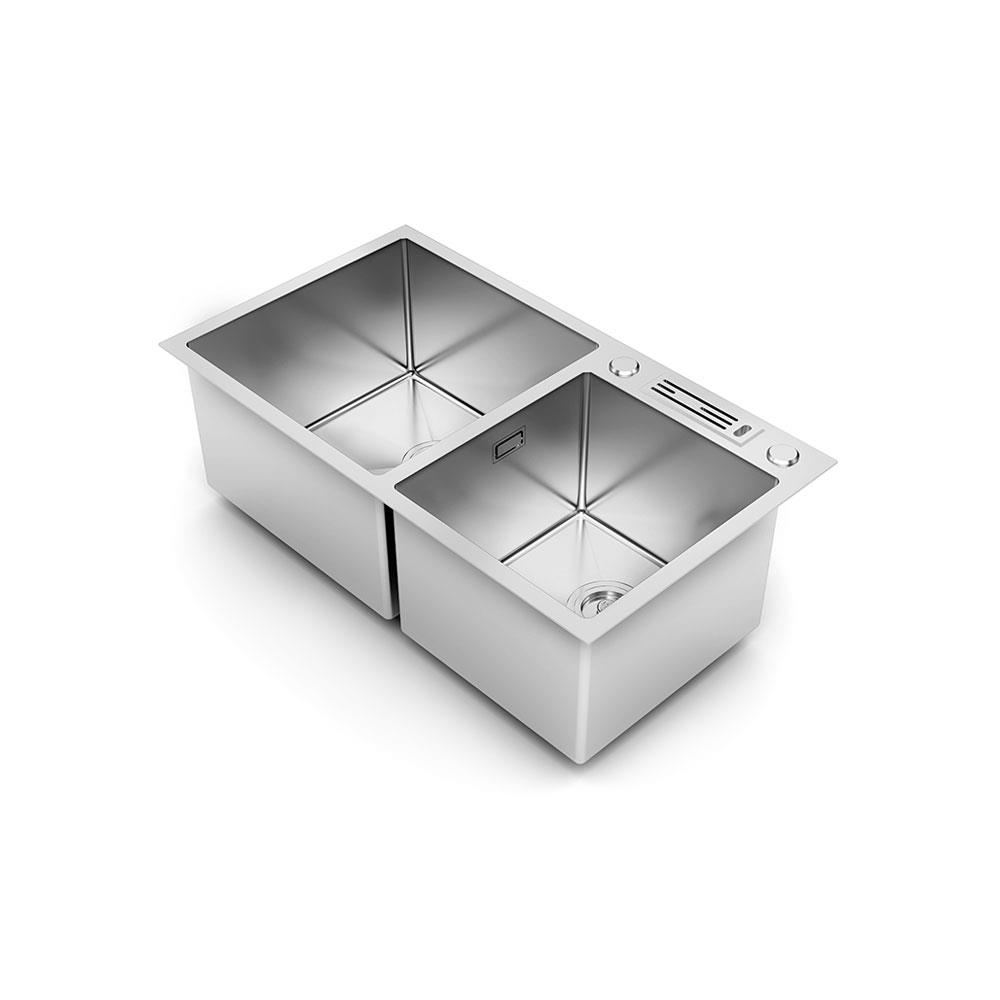 ซิงค์ฝัง 2หลุม LTP DN8045 สเตนเลส