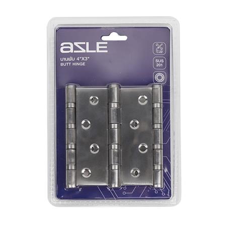 บานพับ 4X3 นิ้ว AZLE 268/432 สีสเตนเลส แพ็ก 4 ชิ้น_2