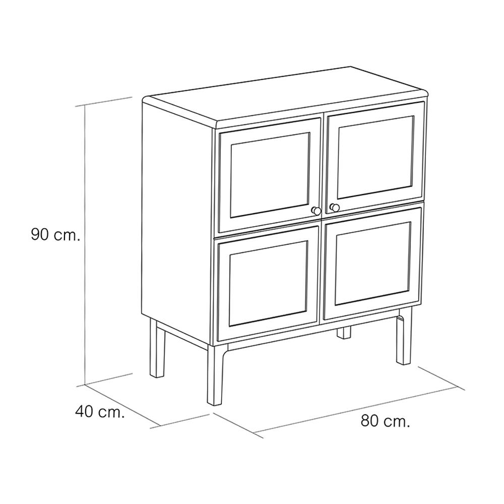 ตู้ WHOOP MABURU 80 ซม. สี OLIVE GREEN