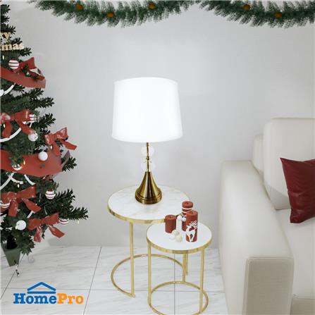 ไฟตั้งโต๊ะ CARINI MT5319 สีขาว/ใส/ทอง_4