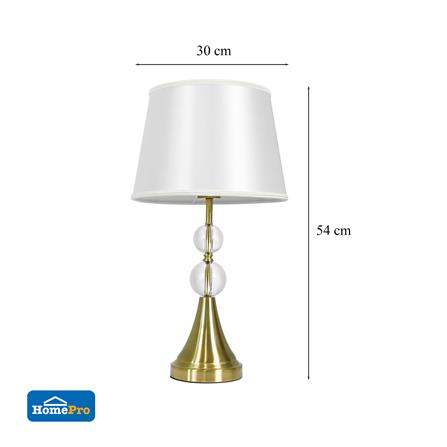 ไฟตั้งโต๊ะ CARINI MT5319 สีขาว/ใส/ทอง_6