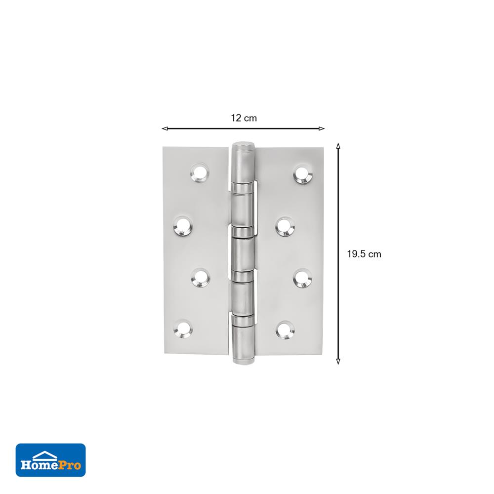 บานพับ 4X3 นิ้ว AZLE 268/432 สีสเตนเลส แพ็ก 3 ชิ้น (ซื้อ 1 แถม 1)