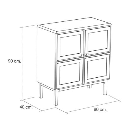 ตู้ WHOOP MABURU  80 ซม. สี BIEGE_6