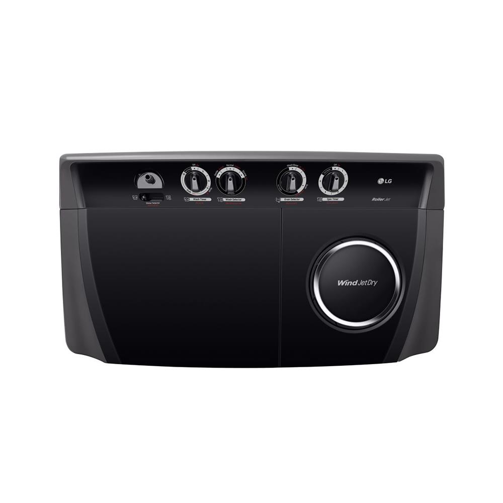 เครื่องซักผ้า 2 ถัง LG TT18NAPG 18 กก. สีดำ