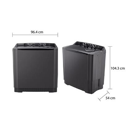 เครื่องซักผ้า 2 ถัง LG TT18NAPG 18 กก. สีดำ_6