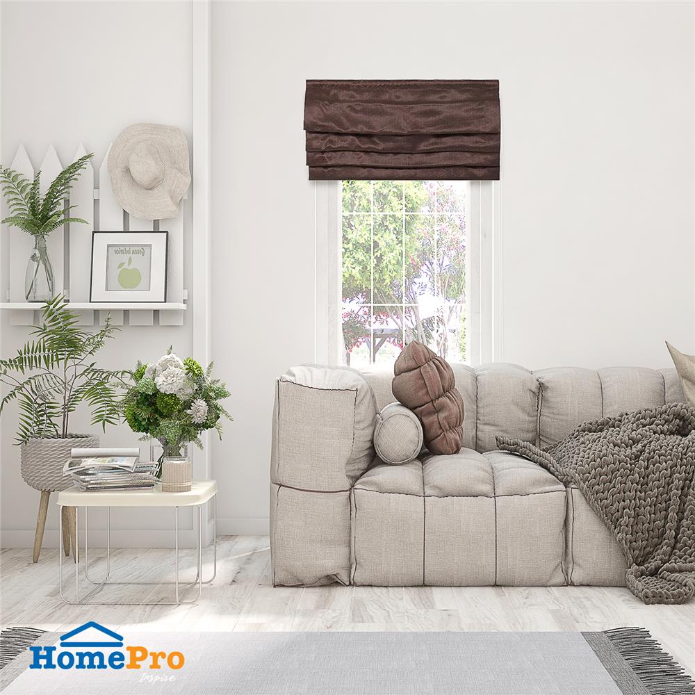 ผ้าม่านพับ HOME LIVING STYLE LACIA UV 70x160 ซม. สีน้ำตาล