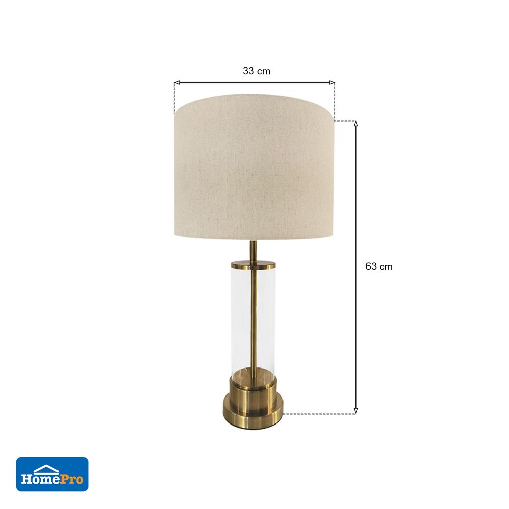 ไฟตั้งโต๊ะ CARINI MT5229 สีขาว/ใส/ทอง