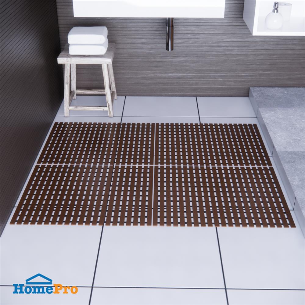 แผ่นกันลื่น HOME LIVING STYLE CARLIN 75X61 ซม. สีน้ำตาล