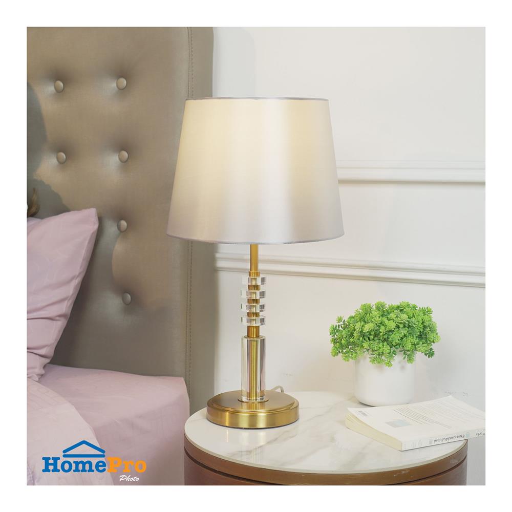 ไฟตั้งโต๊ะ CARINI MT5321 สีเงิน/ใส/ทอง