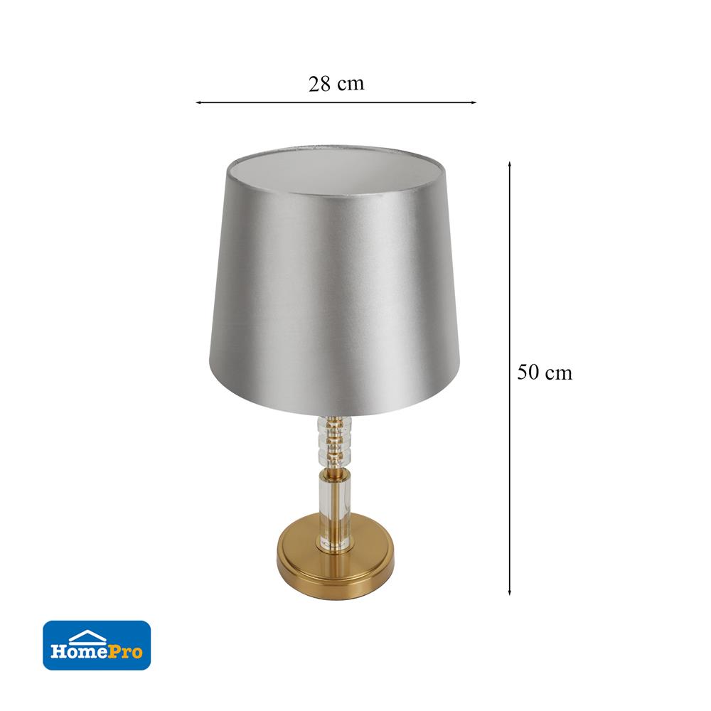 ไฟตั้งโต๊ะ CARINI MT5321 สีเงิน/ใส/ทอง