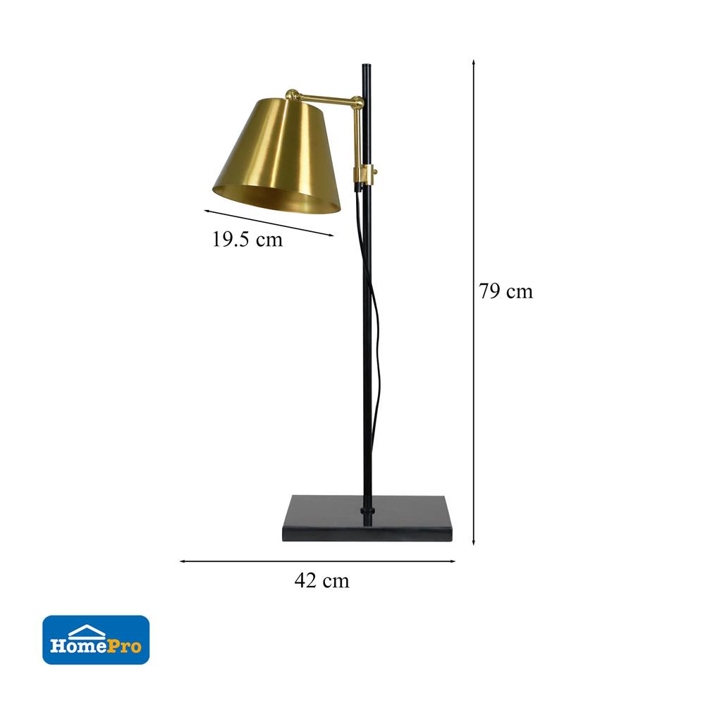 ไฟตั้งโต๊ะ CARINI MT2001 สีทอง/ดำ