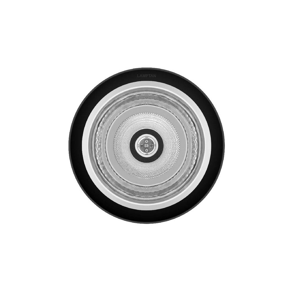 ดาวน์ไลท์ LAMPTAN SURFACE สีดำ 4 นิ้ว กลม