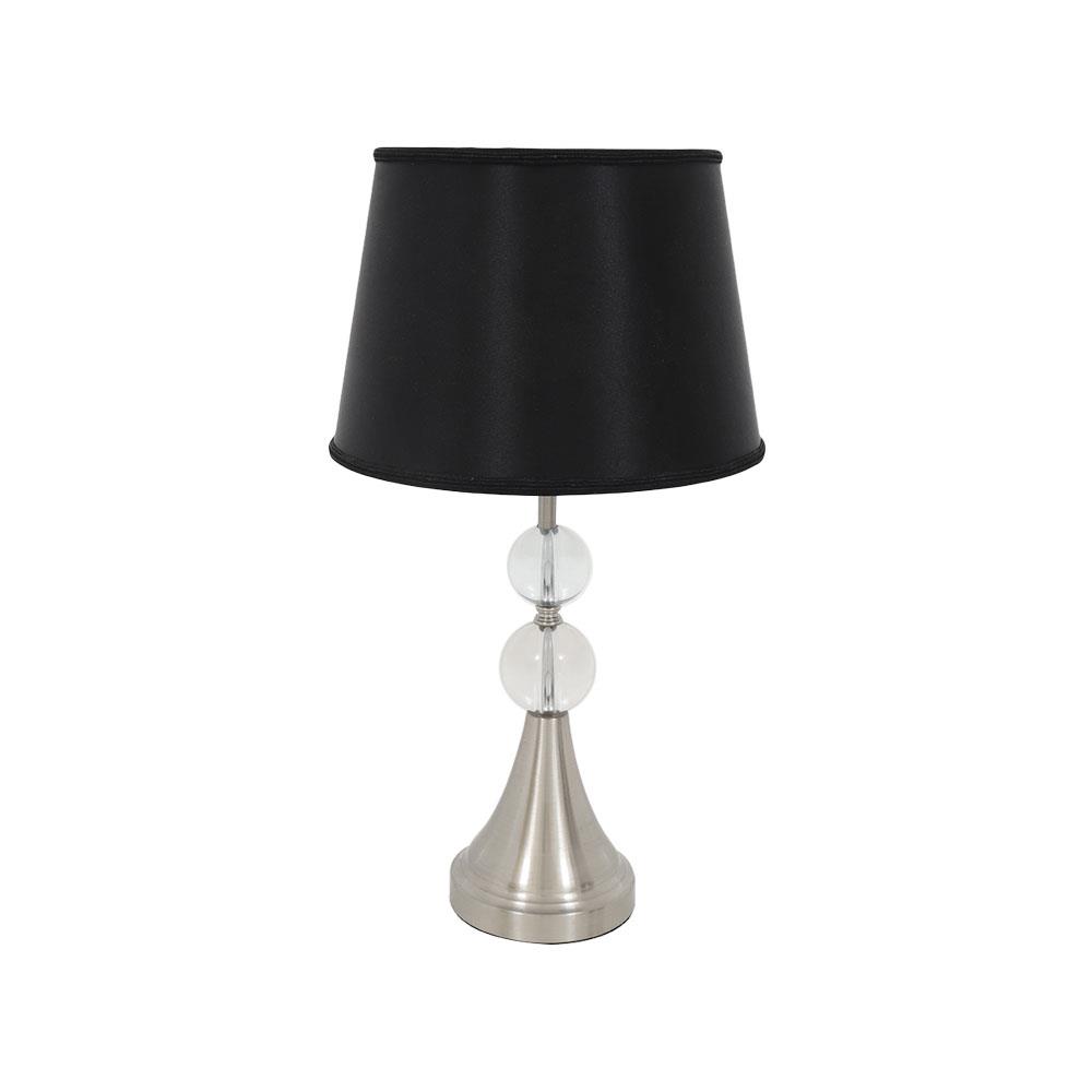 ไฟตั้งโต๊ะ CARINI MT5319 สีดำ/ใส/เงิน