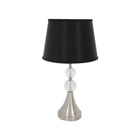 ไฟตั้งโต๊ะ CARINI MT5319 สีดำ/ใส/เงิน